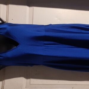 Vibrant Blue Sleeveless Disco Jumpsuit